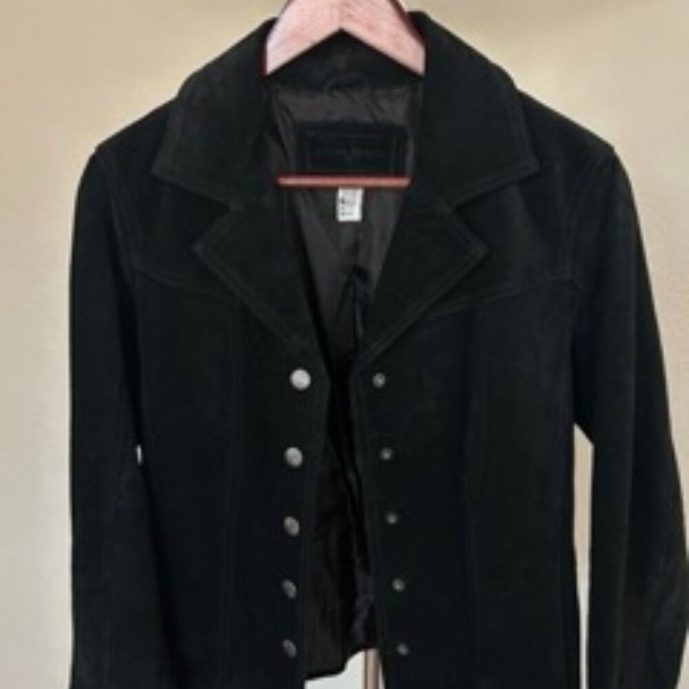 Lined Jaclyn Smith Black Suede Women's Jacket